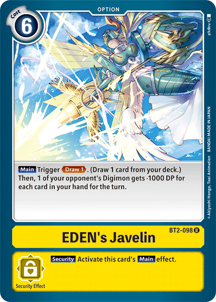 Eden's Javelin [BT2-098] [Release Special Booster Ver.1.5] | Tables and Towers