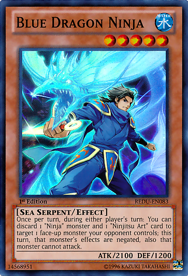 Blue Dragon Ninja [REDU-EN083] Super Rare | Tables and Towers