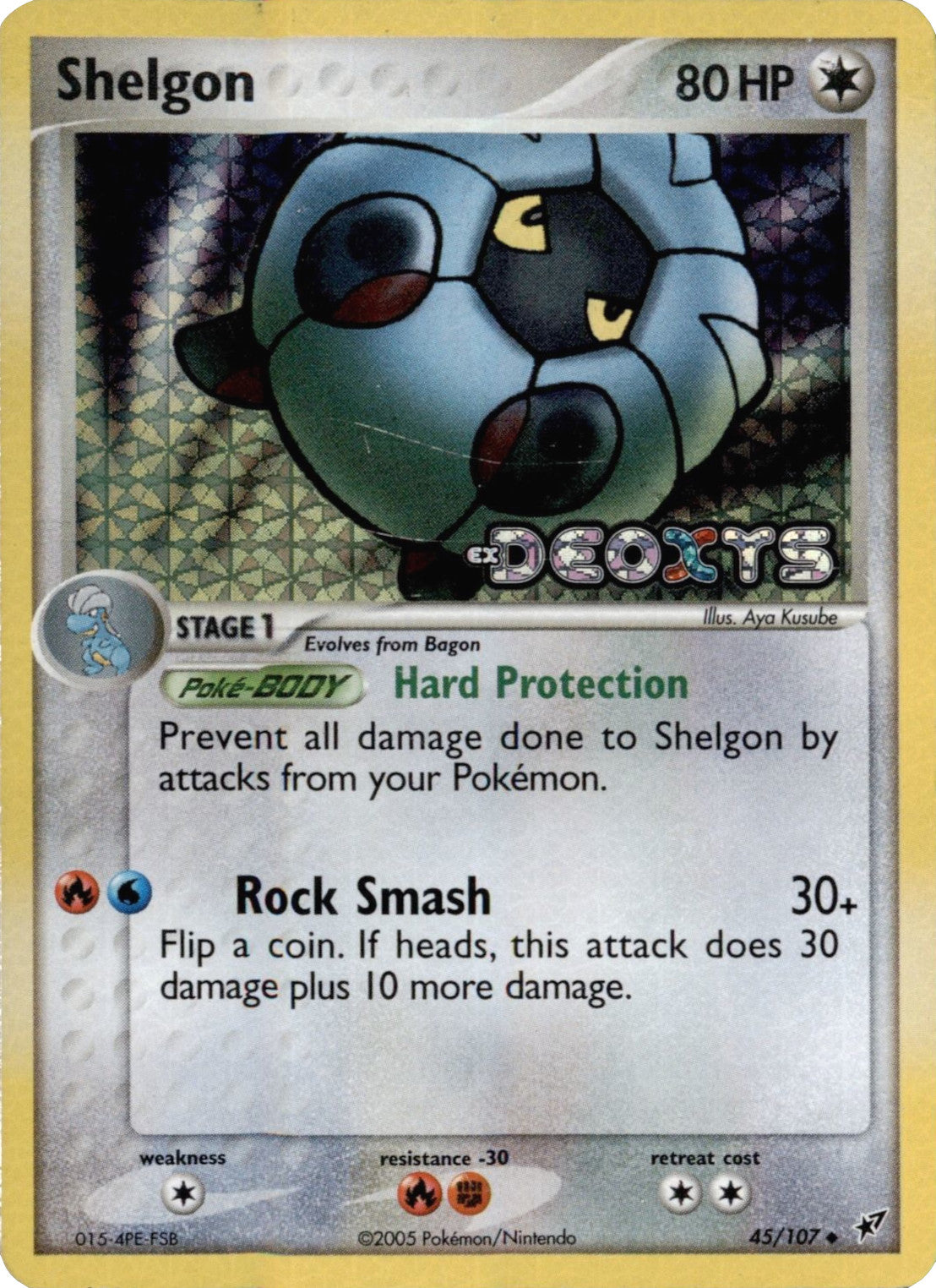 Shelgon (45/107) (Stamped) [EX: Deoxys] | Tables and Towers