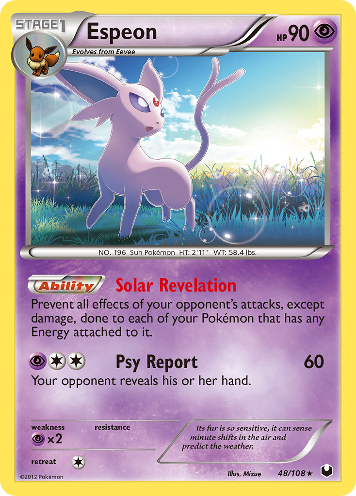 Espeon (48/108) [Black & White: Dark Explorers] | Tables and Towers