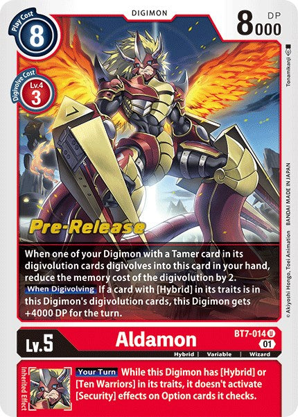 Aldamon [BT7-014] [Next Adventure Pre-Release Cards] | Tables and Towers