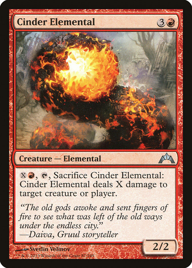 Cinder Elemental [Gatecrash] | Tables and Towers