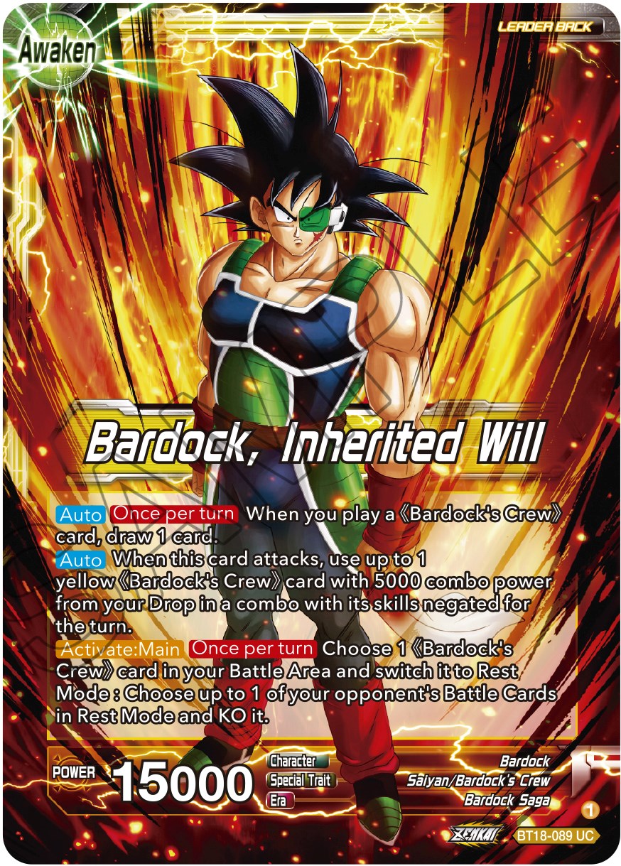 Bardock's Crew // Bardock, Inherited Will (BT18-089) [Dawn of the Z-Legends] | Tables and Towers