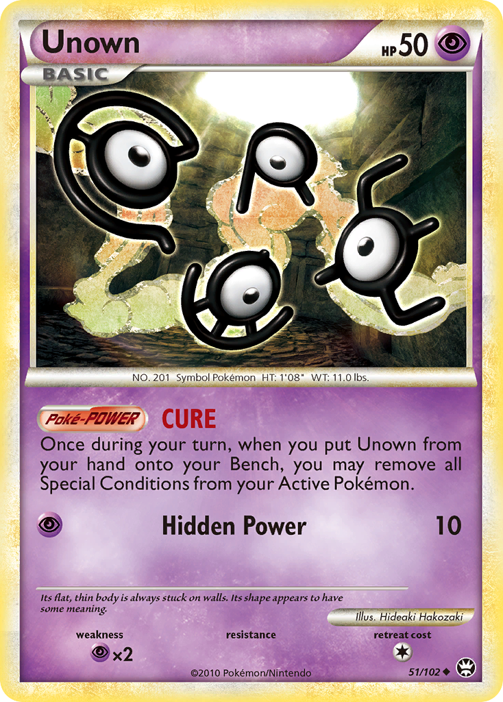 Unown (51/102) [HeartGold & SoulSilver: Triumphant] | Tables and Towers