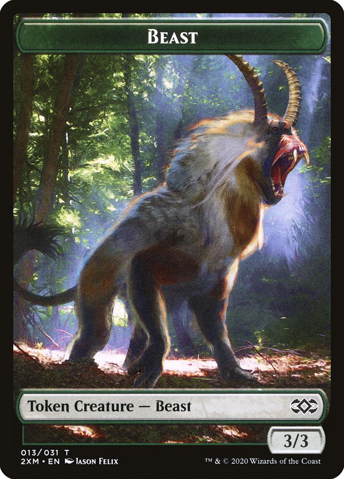 Beast Token [Double Masters Tokens] | Tables and Towers