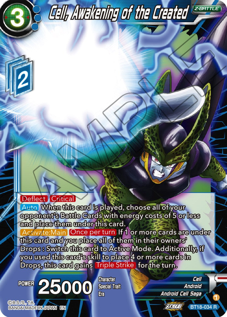 Cell, Awakening of the Created (BT18-034) [Dawn of the Z-Legends] | Tables and Towers