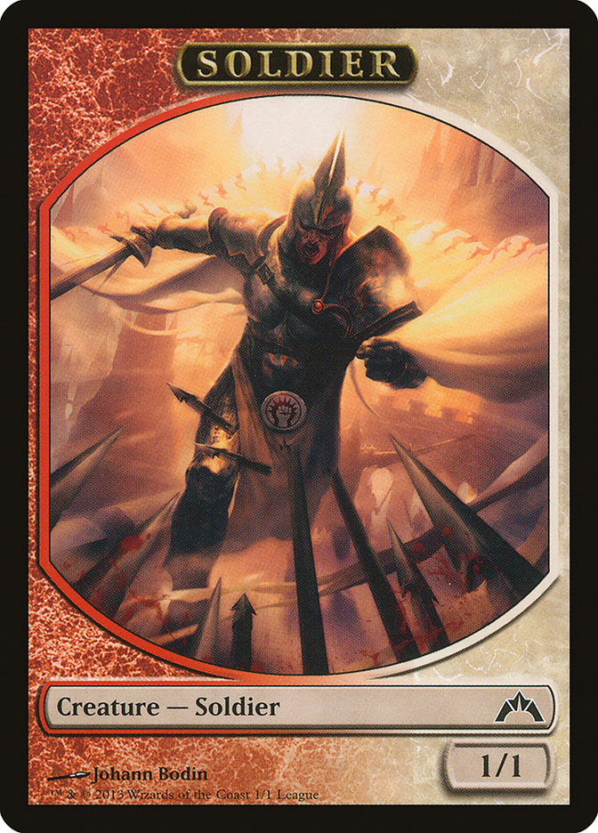 Soldier Token (Johann Bodin) [League Tokens 2013] | Tables and Towers