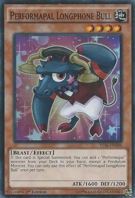 Performapal Longphone Bull [YS16-EN006] Super Rare | Tables and Towers