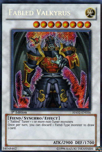 Fabled Valkyrus [HA02-EN056] Secret Rare | Tables and Towers