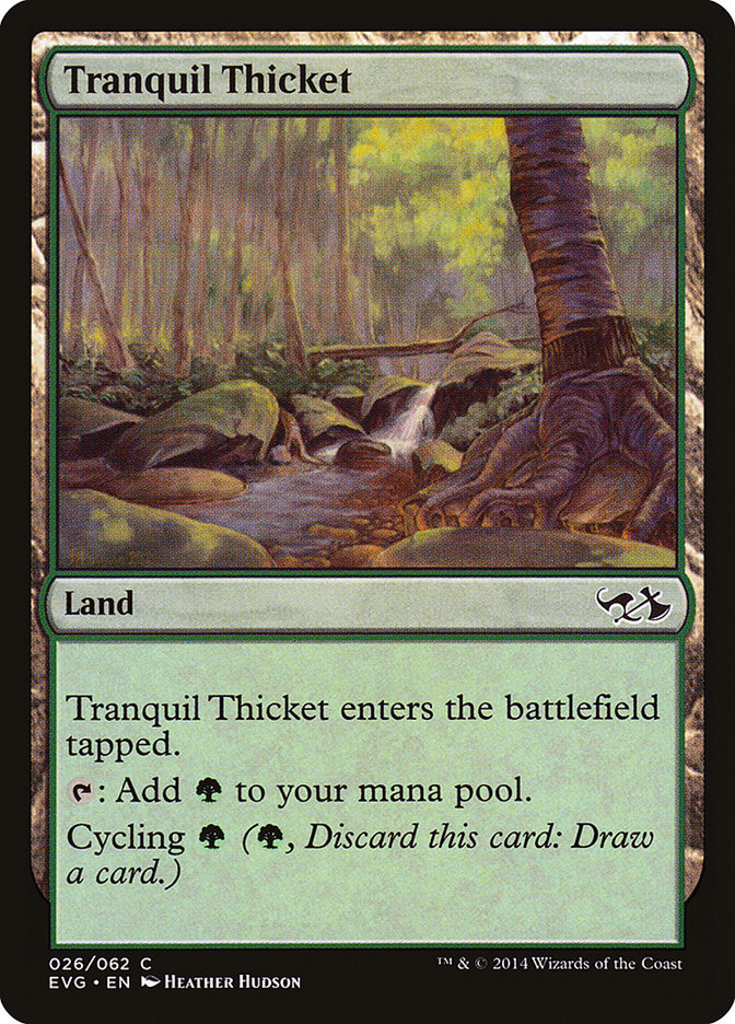 Tranquil Thicket (Elves vs. Goblins) [Duel Decks Anthology] | Tables and Towers