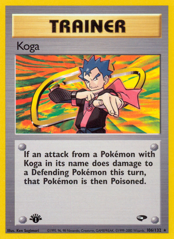 Koga (106/132) [Gym Challenge 1st Edition] | Tables and Towers