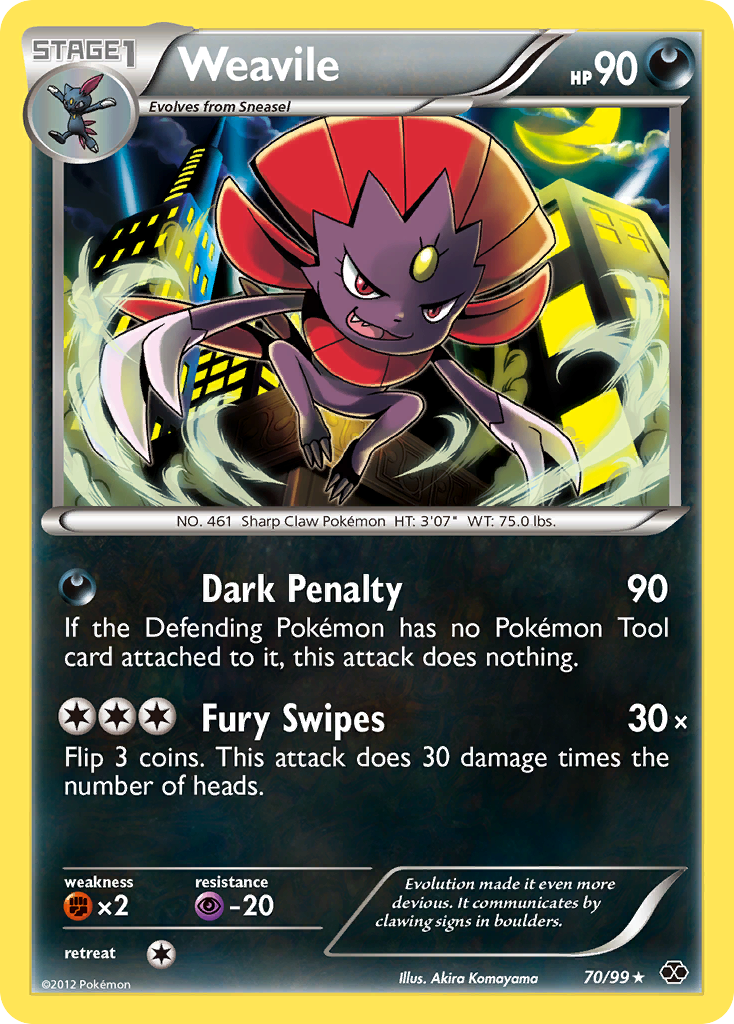 Weavile (70/99) [Black & White: Next Destinies] | Tables and Towers