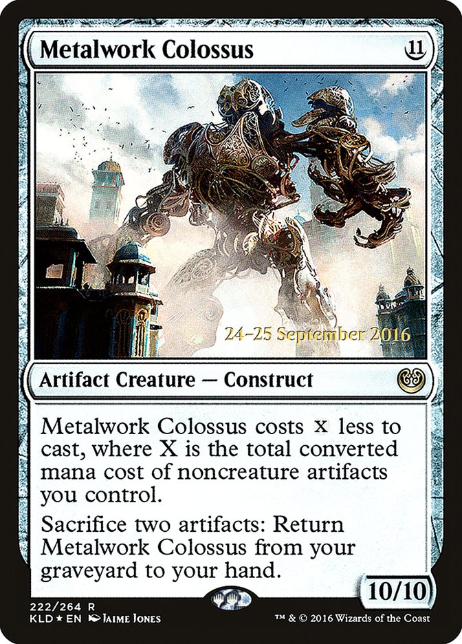 Metalwork Colossus [Kaladesh Prerelease Promos] | Tables and Towers