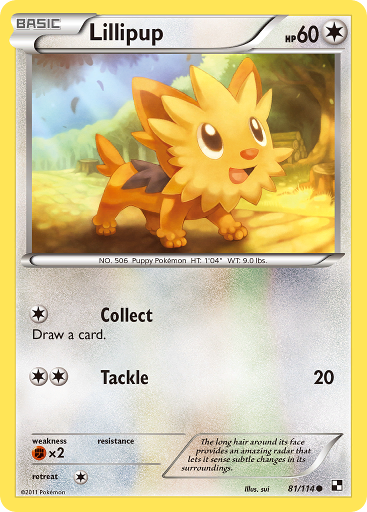 Lillipup (81/114) [Black & White: Base Set] | Tables and Towers