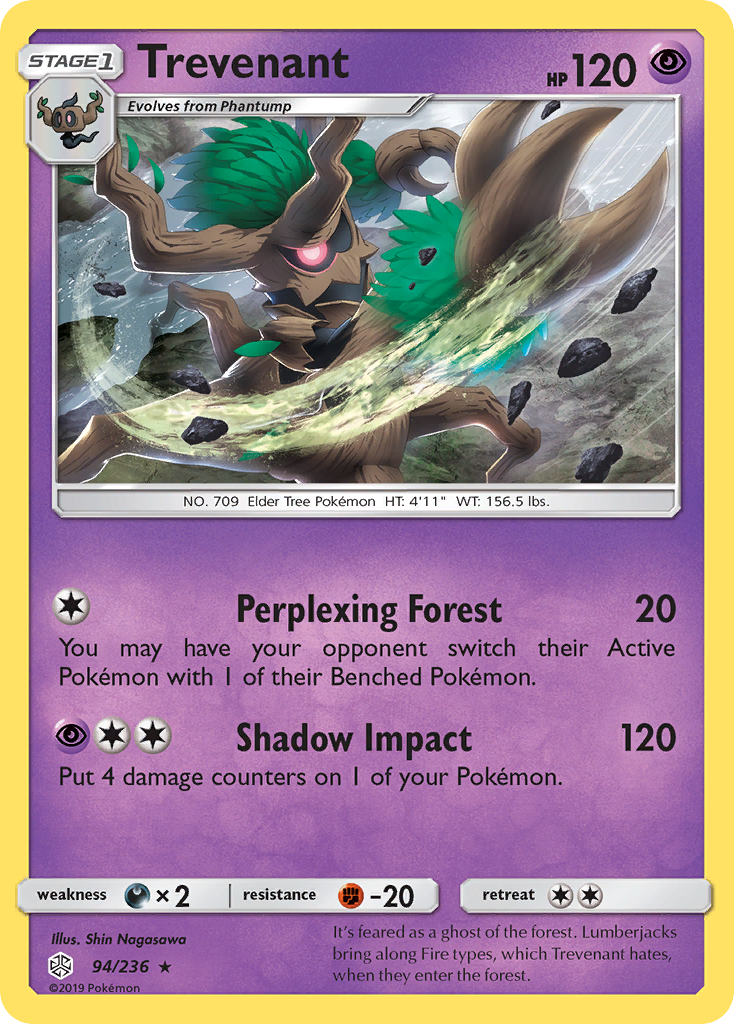 Trevenant (94/236) [Sun & Moon: Cosmic Eclipse] | Tables and Towers