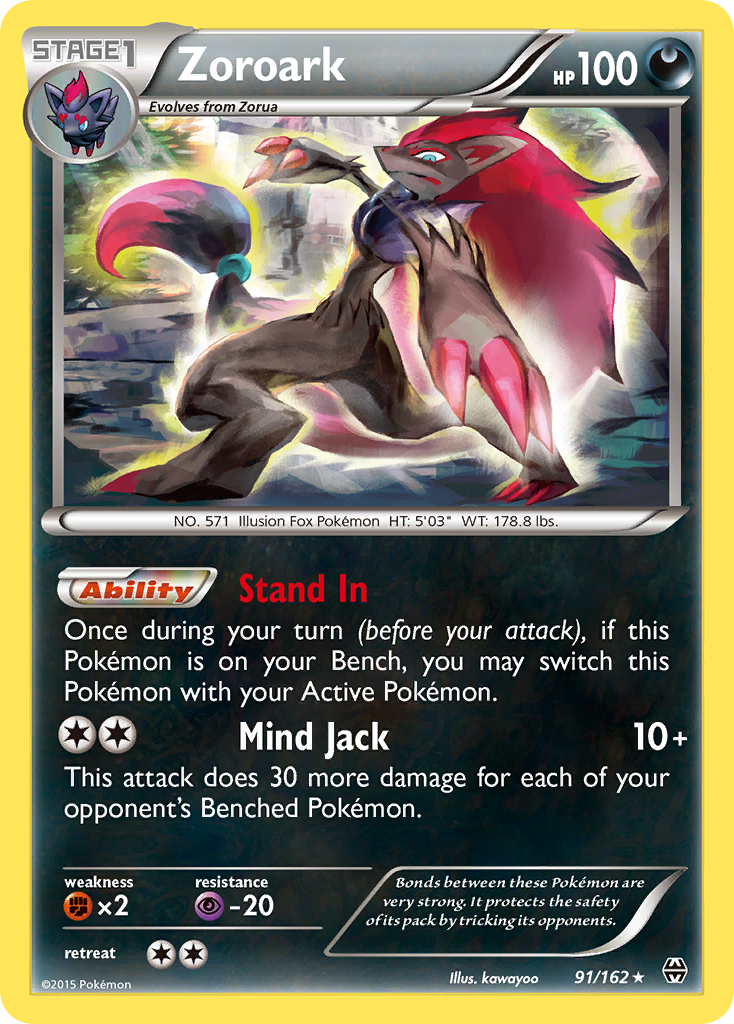 Zoroark (91/162) [XY: BREAKthrough] | Tables and Towers