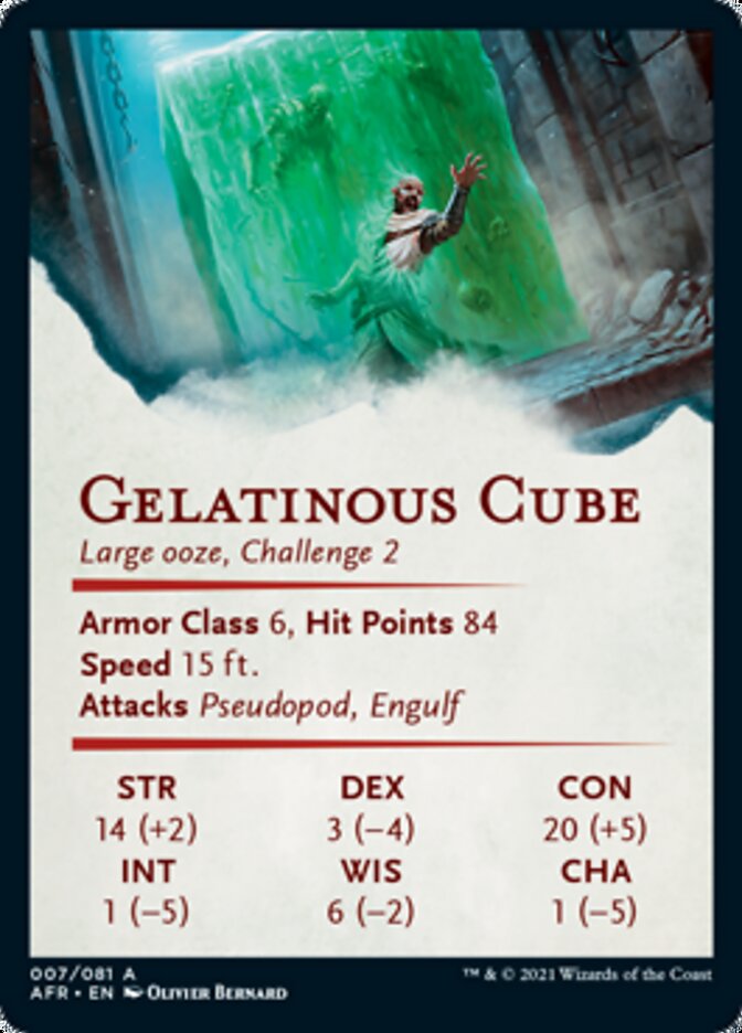 Gelatinous Cube Art Card [Dungeons & Dragons: Adventures in the Forgotten Realms Art Series] | Tables and Towers