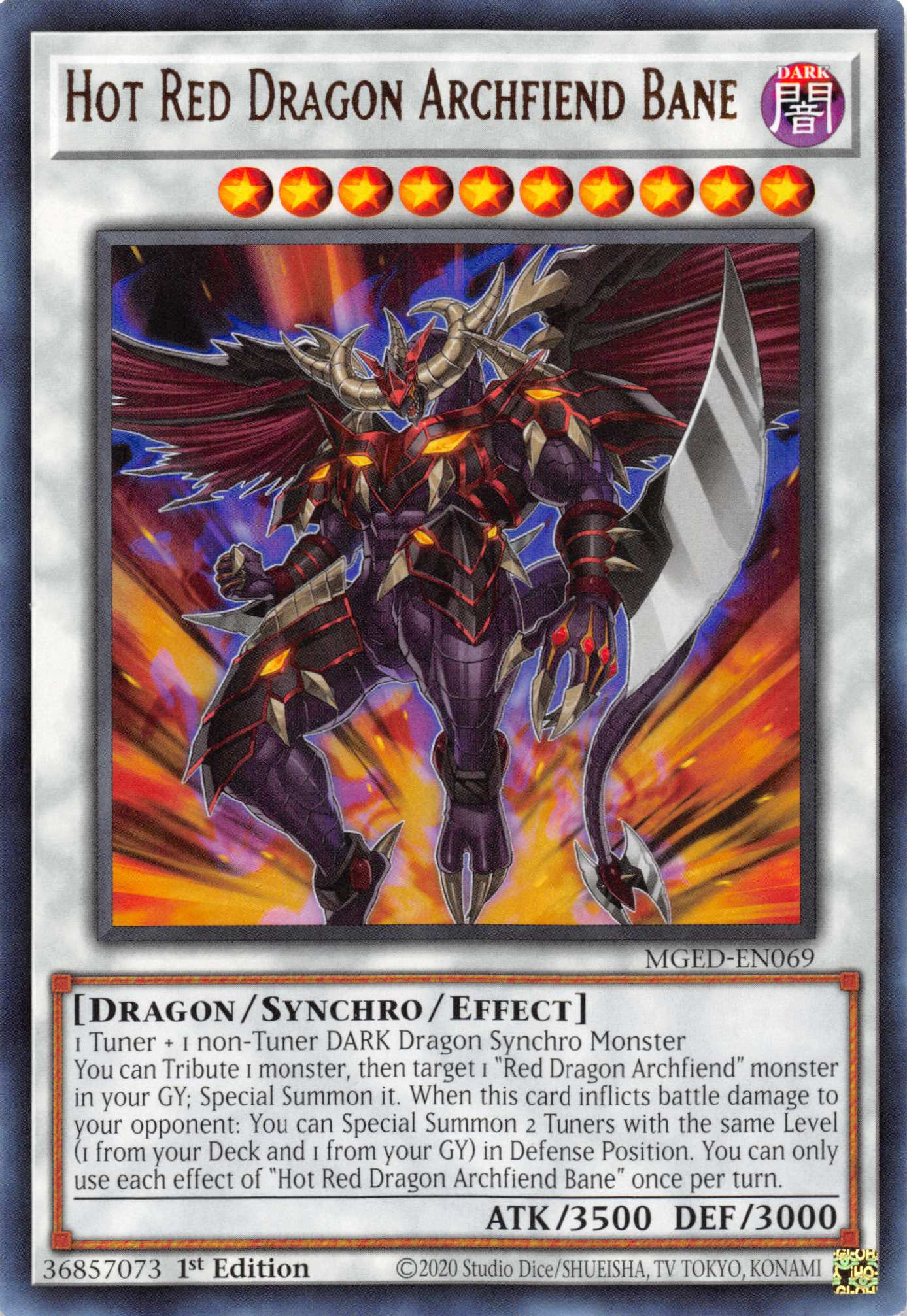 Hot Red Dragon Archfiend Bane [MGED-EN069] Rare | Tables and Towers