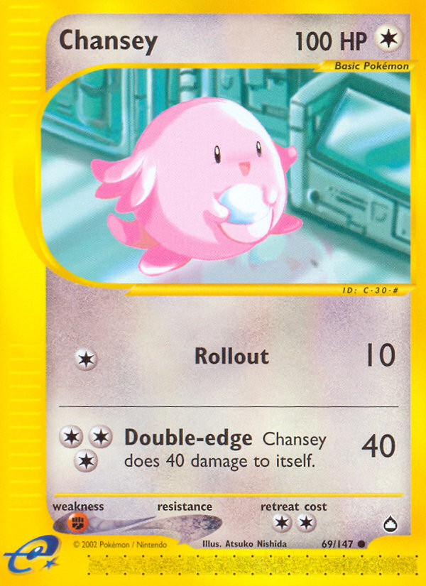 Chansey (69/147) [Aquapolis] | Tables and Towers