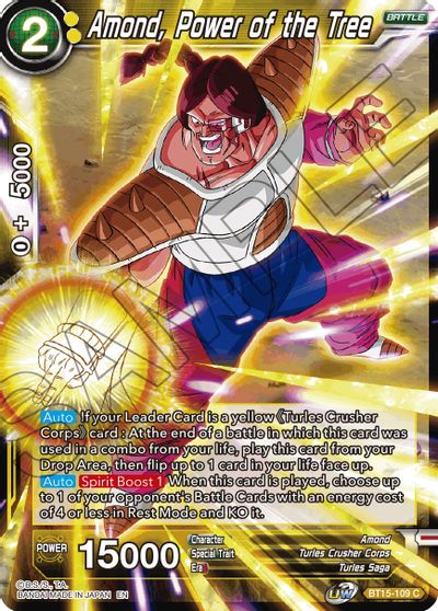 Amond, Power of the Tree (BT15-109) [Saiyan Showdown] | Tables and Towers