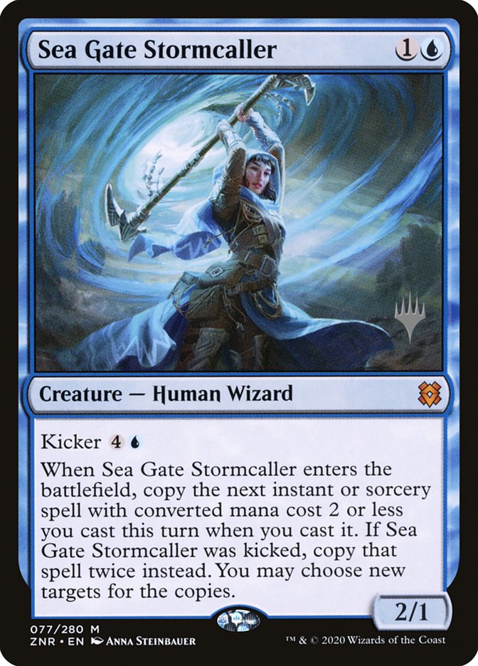 Sea Gate Stormcaller (Promo Pack) [Zendikar Rising Promos] | Tables and Towers