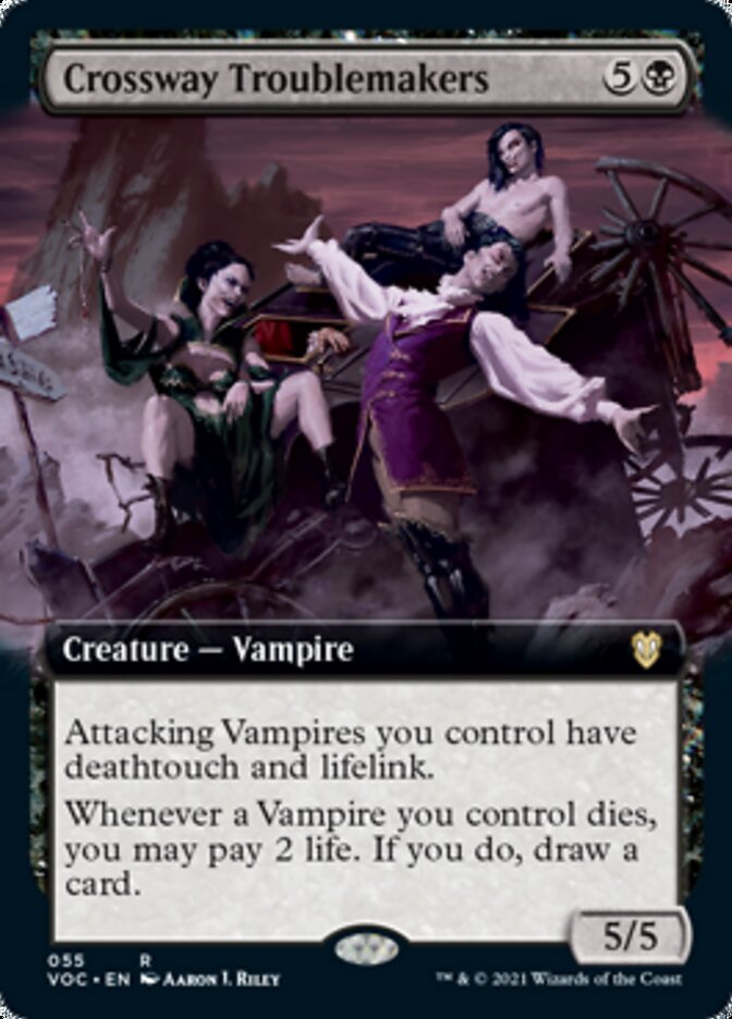 Crossway Troublemakers (Extended Art) [Innistrad: Crimson Vow Commander] | Tables and Towers