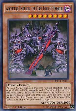 Archfiend Emperor, the First Lord of Horror [MP14-EN084] Rare | Tables and Towers