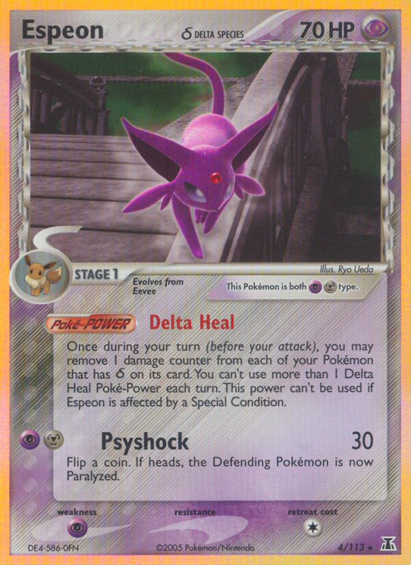 Espeon (4/113)(Delta Species) [EX: Delta Species] | Tables and Towers
