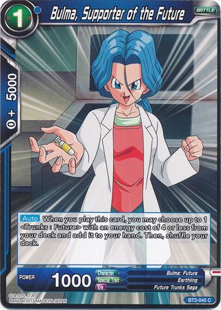 Bulma, Supporter of the Future (BT2-045) [Union Force] | Tables and Towers