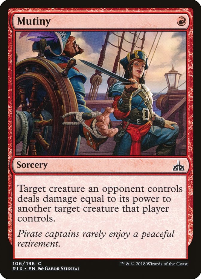 Mutiny [Rivals of Ixalan] | Tables and Towers