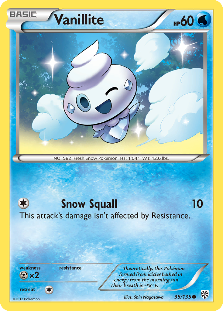 Vanillite (35/135) [Black & White: Plasma Storm] | Tables and Towers