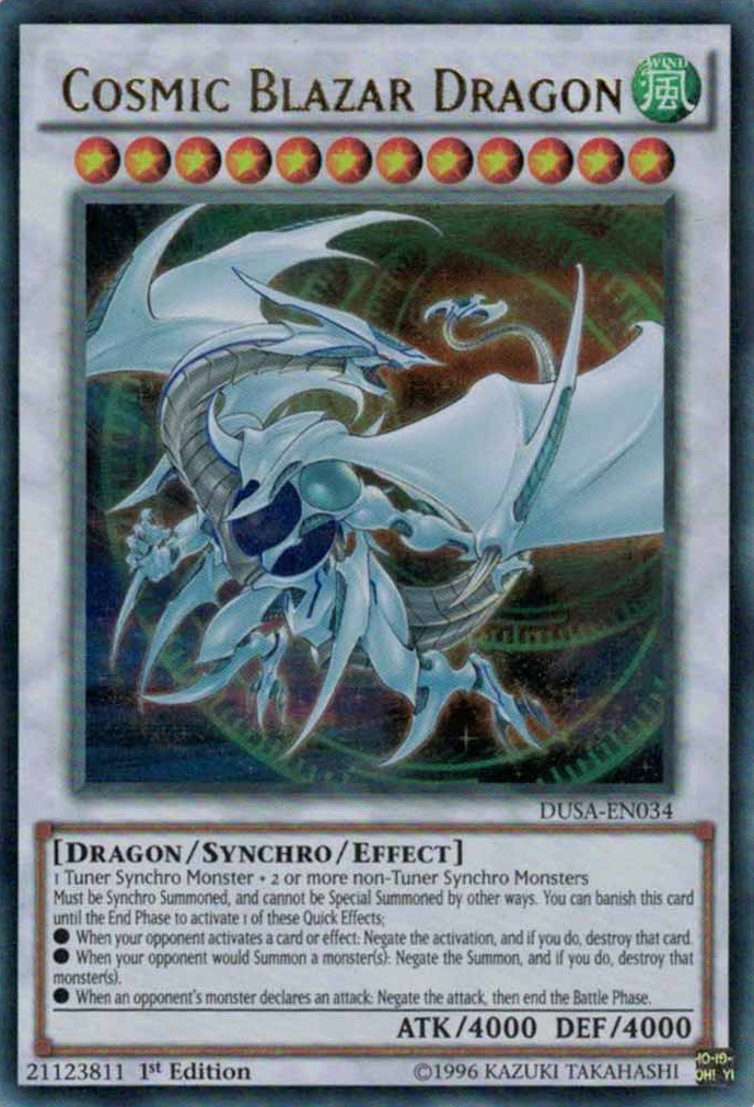 Cosmic Blazar Dragon [DUSA-EN034] Ultra Rare | Tables and Towers