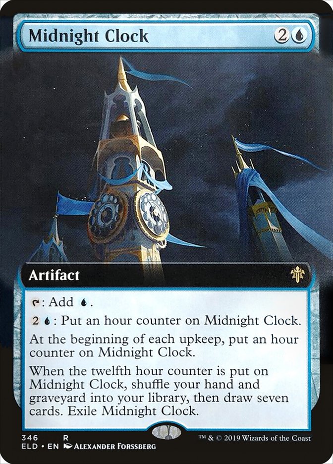 Midnight Clock (Extended Art) [Throne of Eldraine] | Tables and Towers