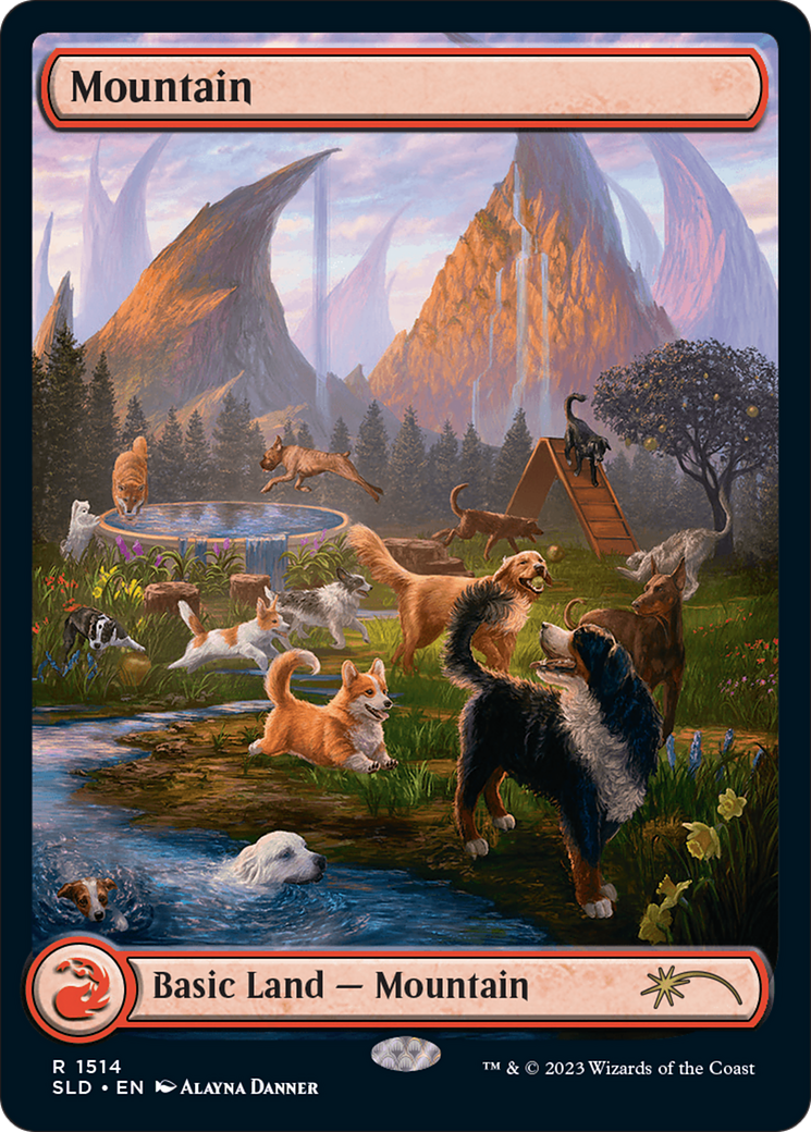 Mountain (1514) [Secret Lair Commander Deck: Raining Cats and Dogs] | Tables and Towers