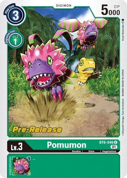 Pomumon [BT6-046] [Double Diamond Pre-Release Cards] | Tables and Towers