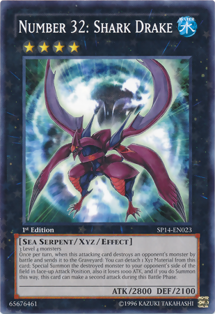 Number 32: Shark Drake [SP14-EN023] Starfoil Rare | Tables and Towers