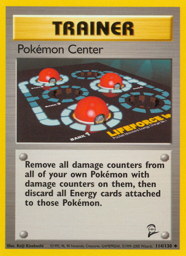 Pokemon Center (114/130) [Base Set 2] | Tables and Towers