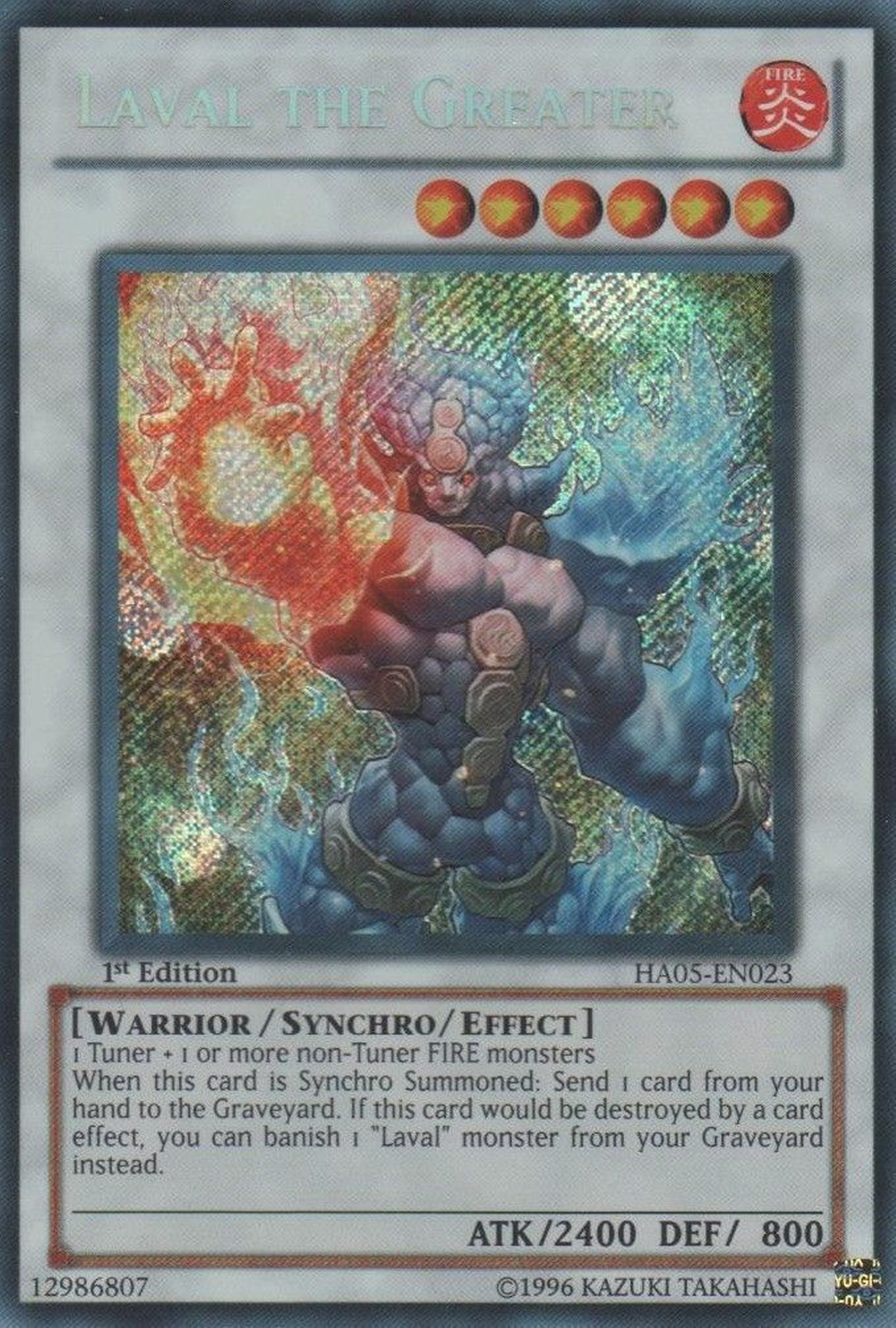 Laval the Greater [HA05-EN023] Secret Rare | Tables and Towers