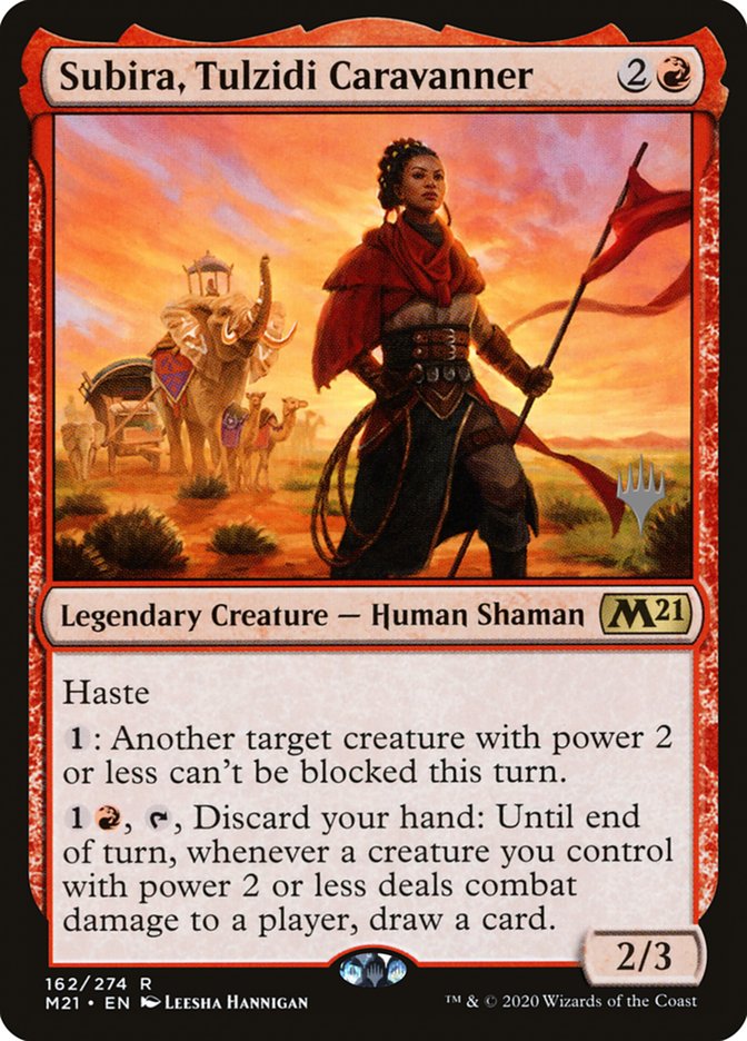 Subira, Tulzidi Caravanner (Promo Pack) [Core Set 2021 Promos] | Tables and Towers