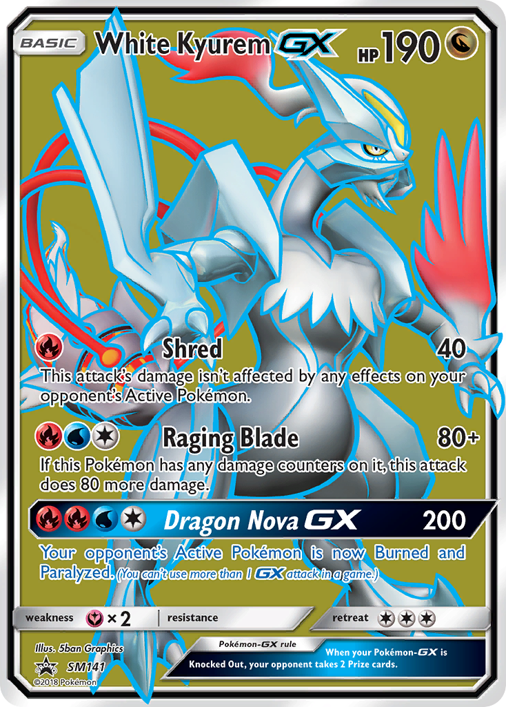 White Kyurem GX (SM141) [Sun & Moon: Black Star Promos] | Tables and Towers