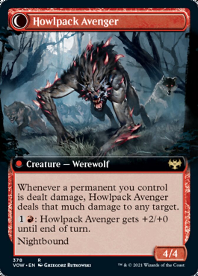 Ill-Tempered Loner // Howlpack Avenger (Extended Art) [Innistrad: Crimson Vow] | Tables and Towers