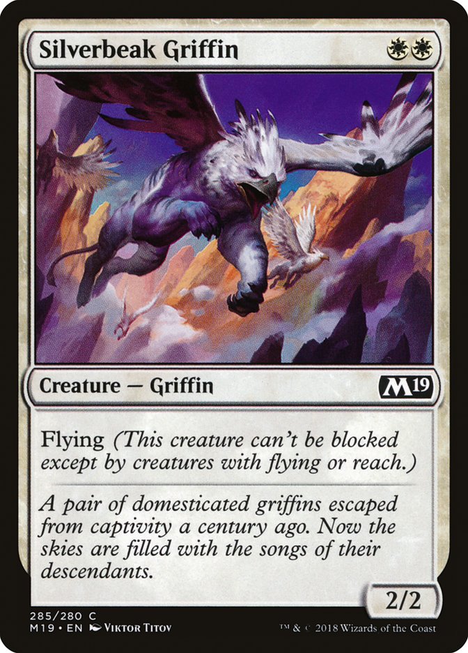 Silverbeak Griffin [Core Set 2019] | Tables and Towers