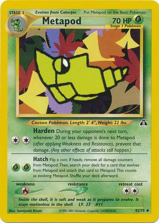 Metapod (42/75) [Neo Discovery Unlimited] | Tables and Towers