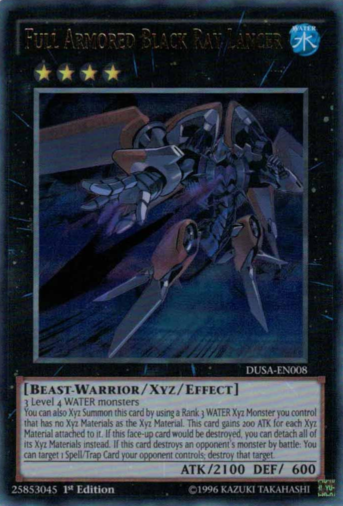 Full Armored Black Ray Lancer [DUSA-EN008] Ultra Rare | Tables and Towers