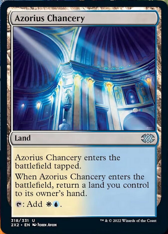 Azorius Chancery [Double Masters 2022] | Tables and Towers