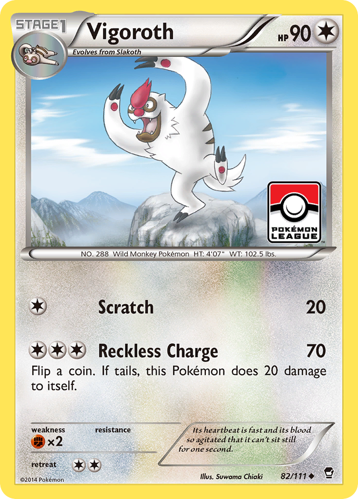 Vigoroth (82/111) [XY: Furious Fists] | Tables and Towers