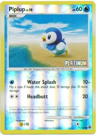 Piplup (71/100) [Burger King Promos: 2009 Collection] | Tables and Towers