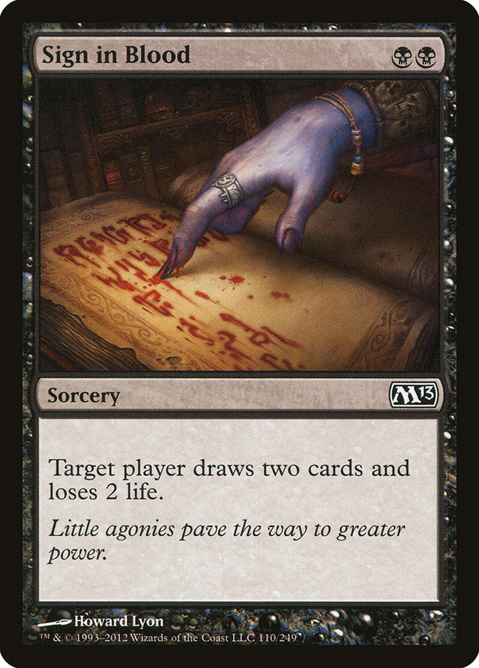 Sign in Blood [Magic 2013] | Tables and Towers