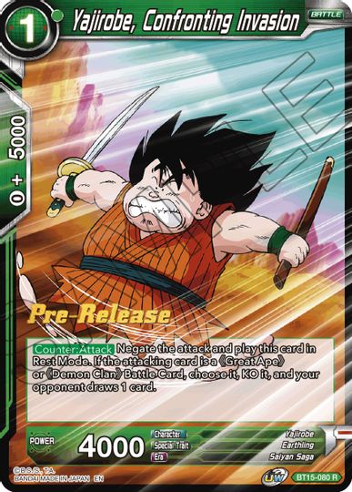 Yajirobe, Confronting Invasion (BT15-080) [Saiyan Showdown Prerelease Promos] | Tables and Towers