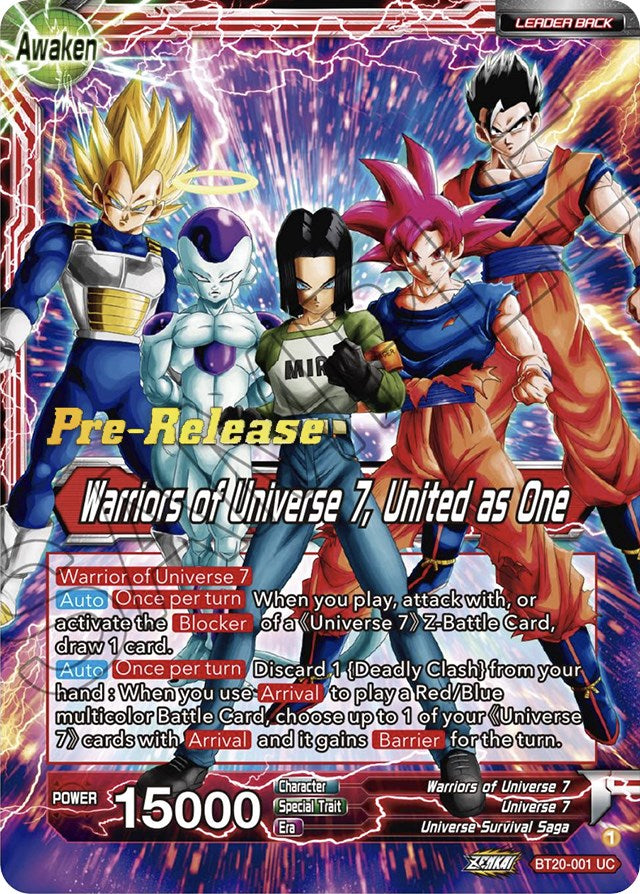 Android 17 // Warriors of Universe 7, United as One (BT20-001) [Power Absorbed Prerelease Promos] | Tables and Towers